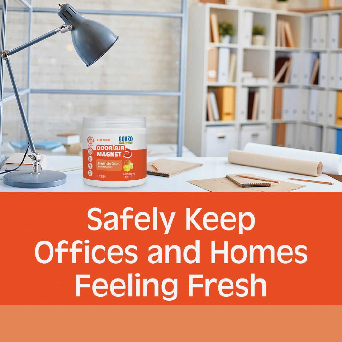 Gonzo Natural Magic 14 Oz. Citrus Gel Air Freshener Image 2