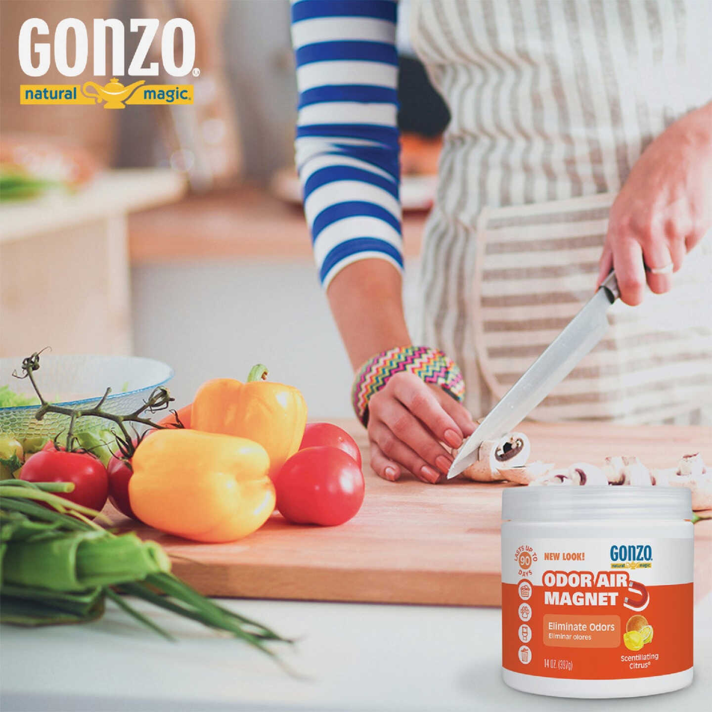 Gonzo Natural Magic 14 Oz. Citrus Gel Air Freshener Image 5