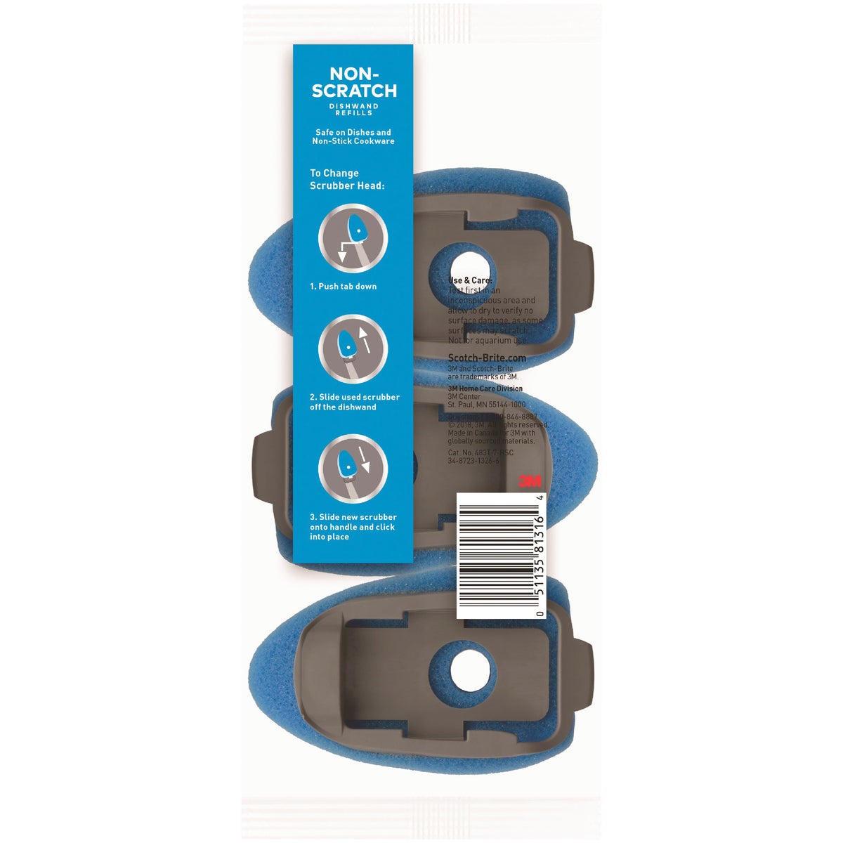 Scotch-Brite Non-Scratch Dishwand Refill (2-Pack) Image 3