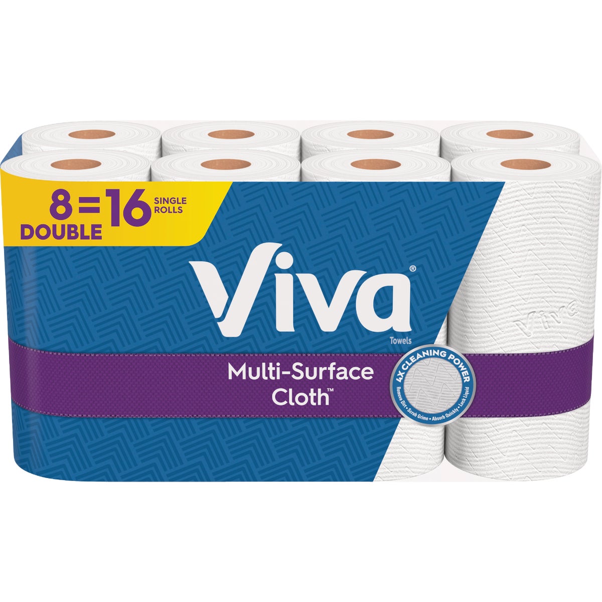 Viva Multi-Surface Cloth Paper Towels (8 Double Rolls) Image 2
