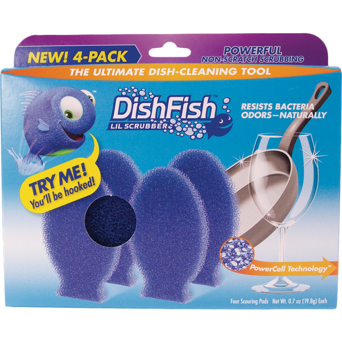 DishFish Lil Scrubber (4-Pack)