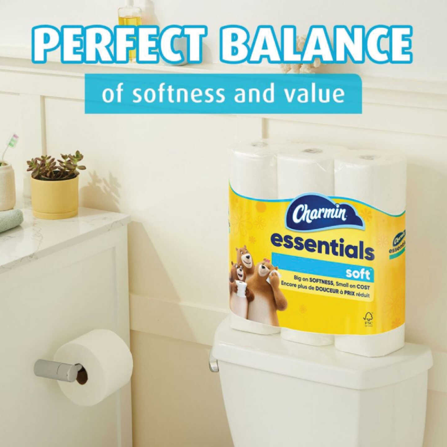 Charmin Essentials Soft Toilet Paper (6 Mega Rolls) Image 2