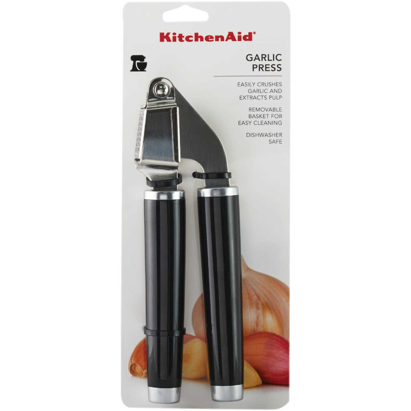KitchenAid Classic Empire Black Garlic Press Image 2