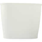 iDesign Kent 2 Gal. White Oval Wastebasket Image 3