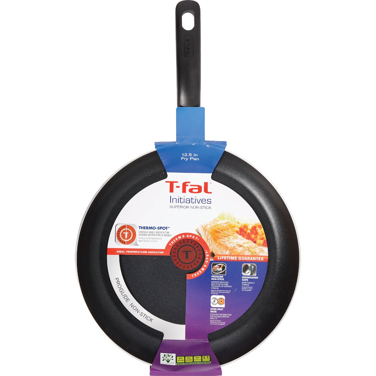 Initiatives 12 In. Black Non-Stick Fry Pan w/ Pour Spout Image 2