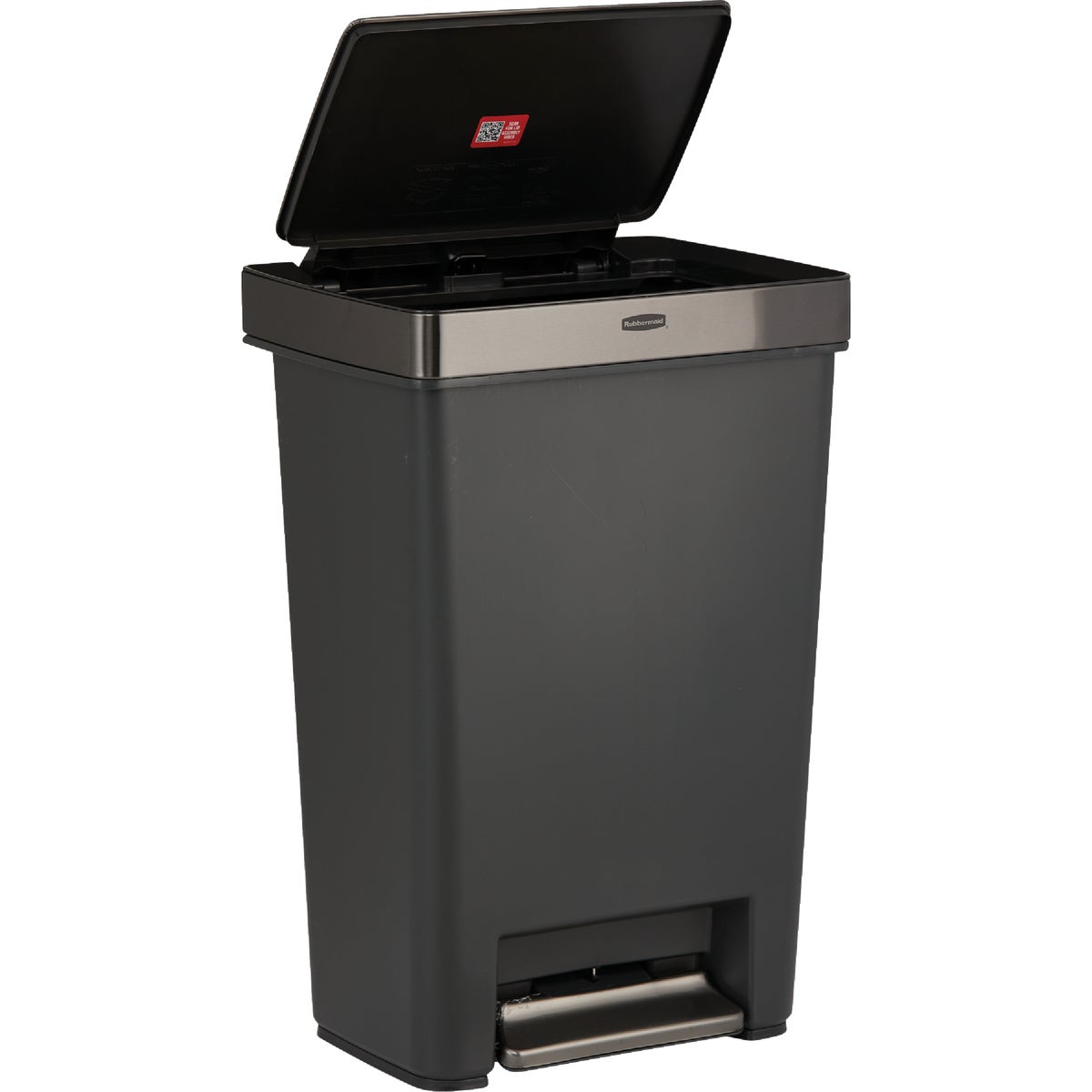 Rubbermaid 13 Gal. Premier Series IV Step-On Trash Can with Stainless Steel Lid Image 4