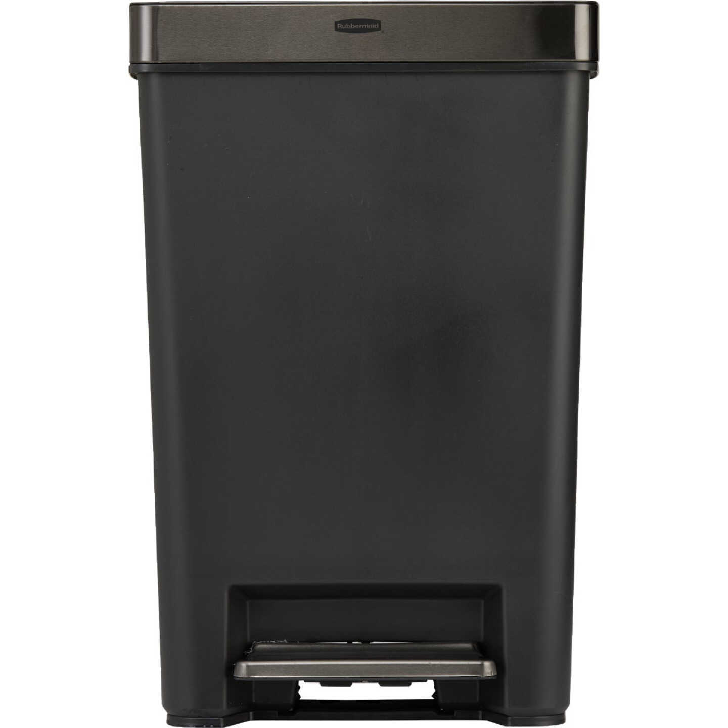 Rubbermaid 13 Gal. Premier Series IV Step-On Trash Can with Stainless Steel Lid Image 3
