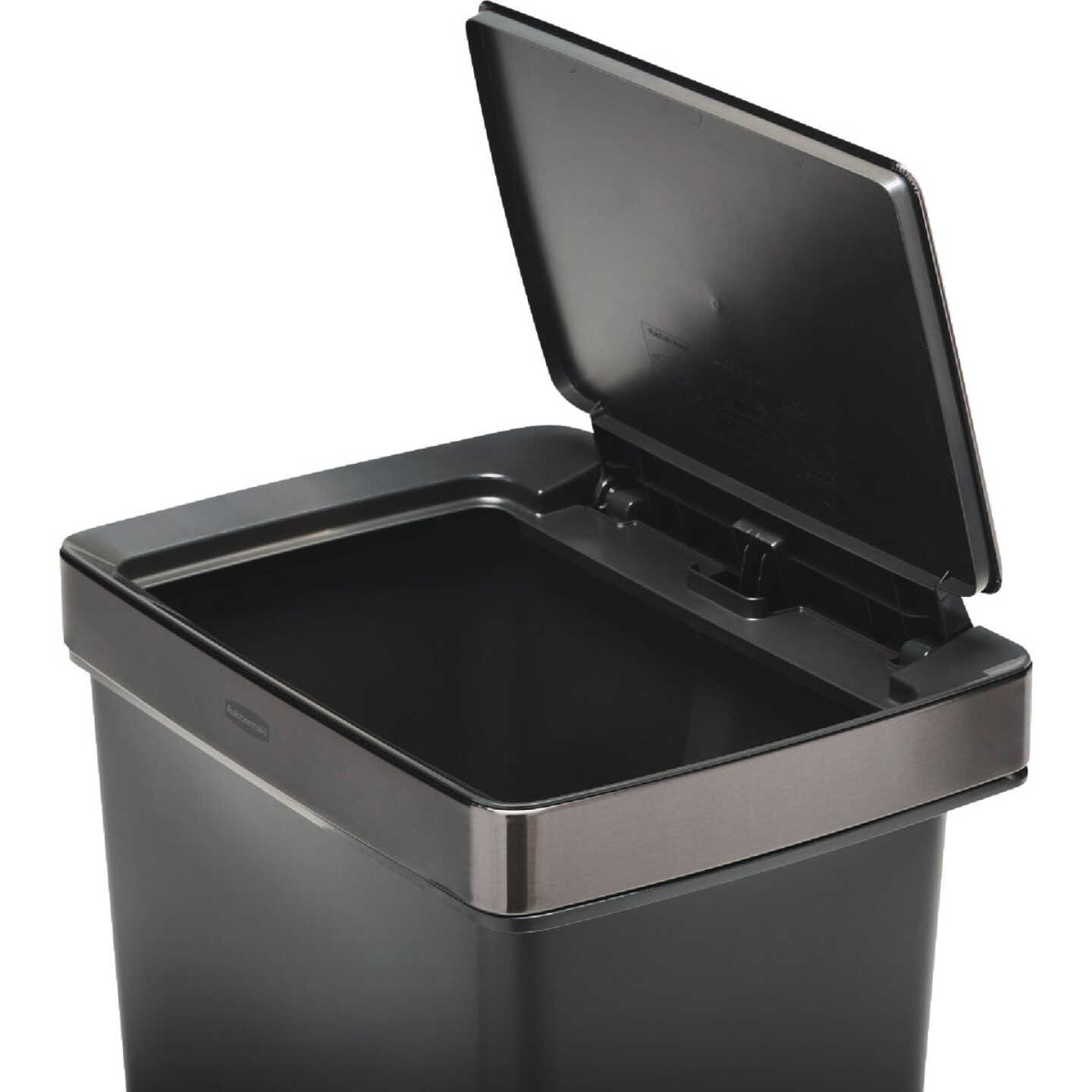 Rubbermaid 13 Gal. Premier Series IV Step-On Trash Can with Stainless Steel Lid Image 7