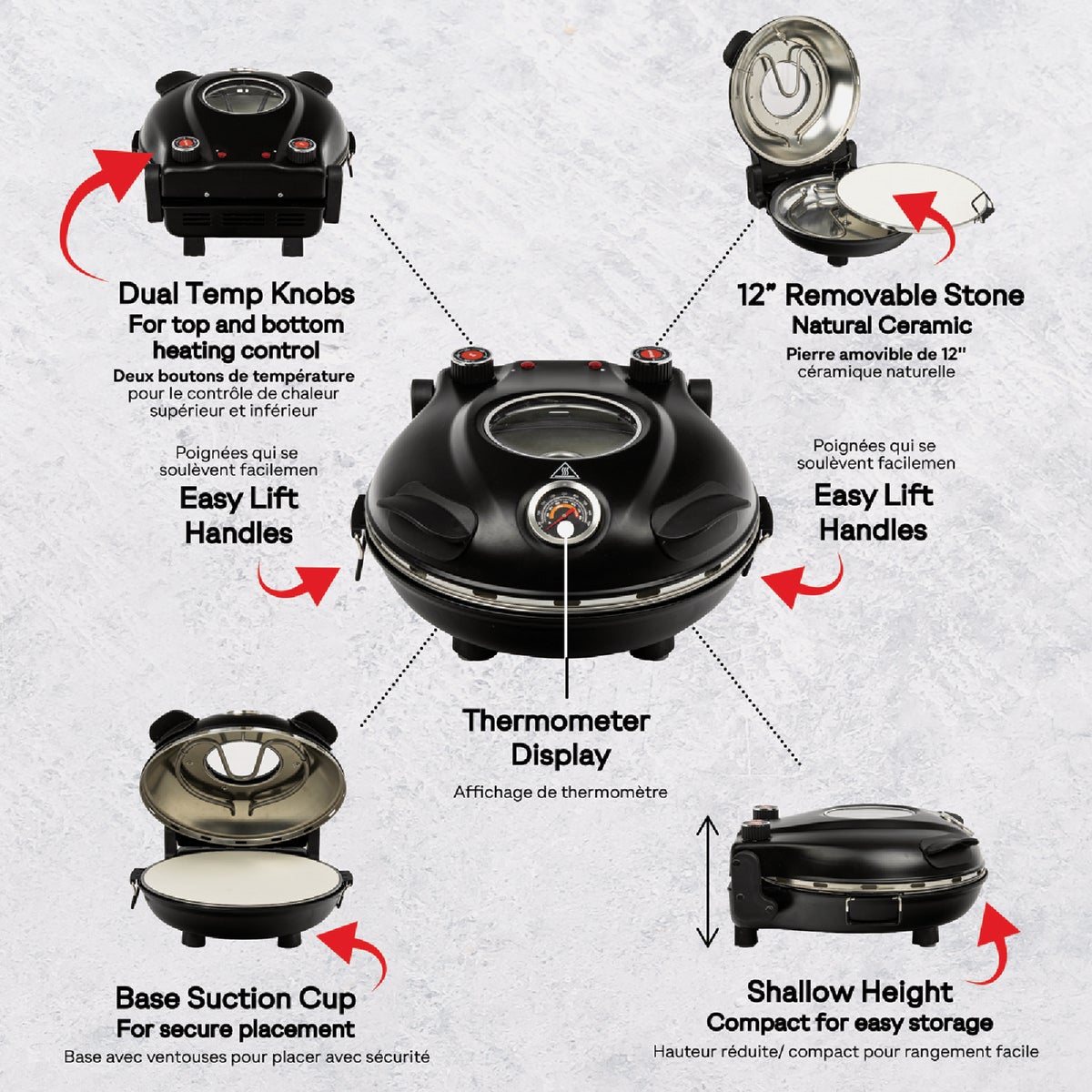 Granitestone Piezano Countertop Stone Fired Pizza Oven Image 3