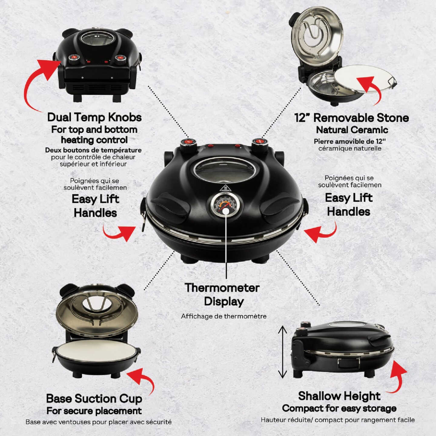 Granitestone Piezano Countertop Stone Fired Pizza Oven Image 3