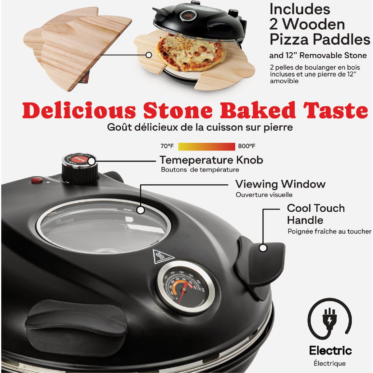 Granitestone Piezano Countertop Stone Fired Pizza Oven Image 2