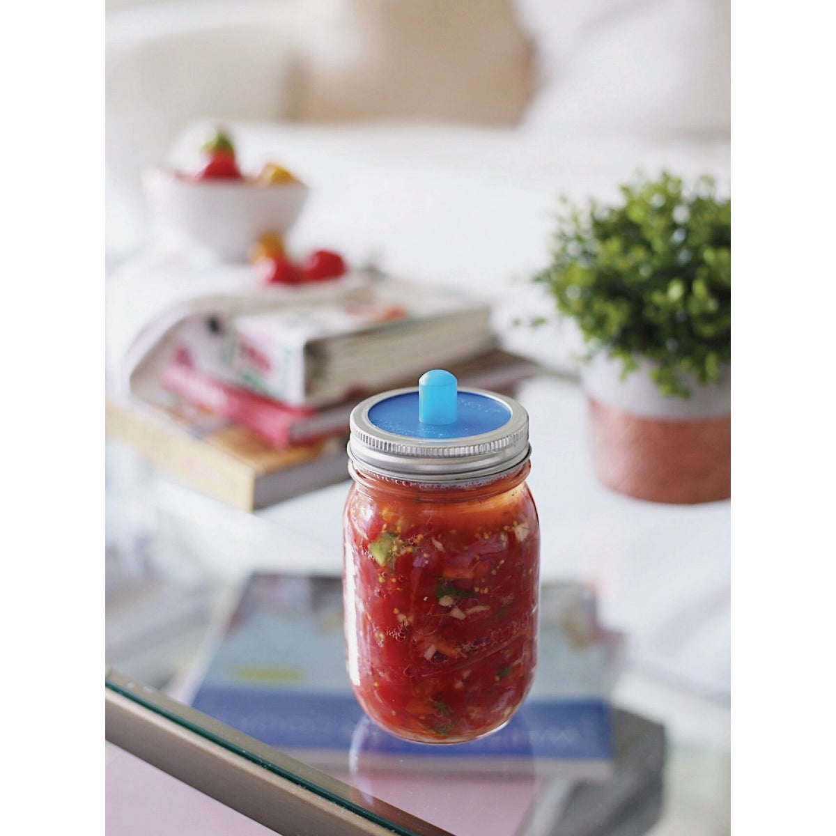 Masontops Regular Mouth Pickle Pipe Silicone Fermentation Airlocks (4-Pack) Image 3