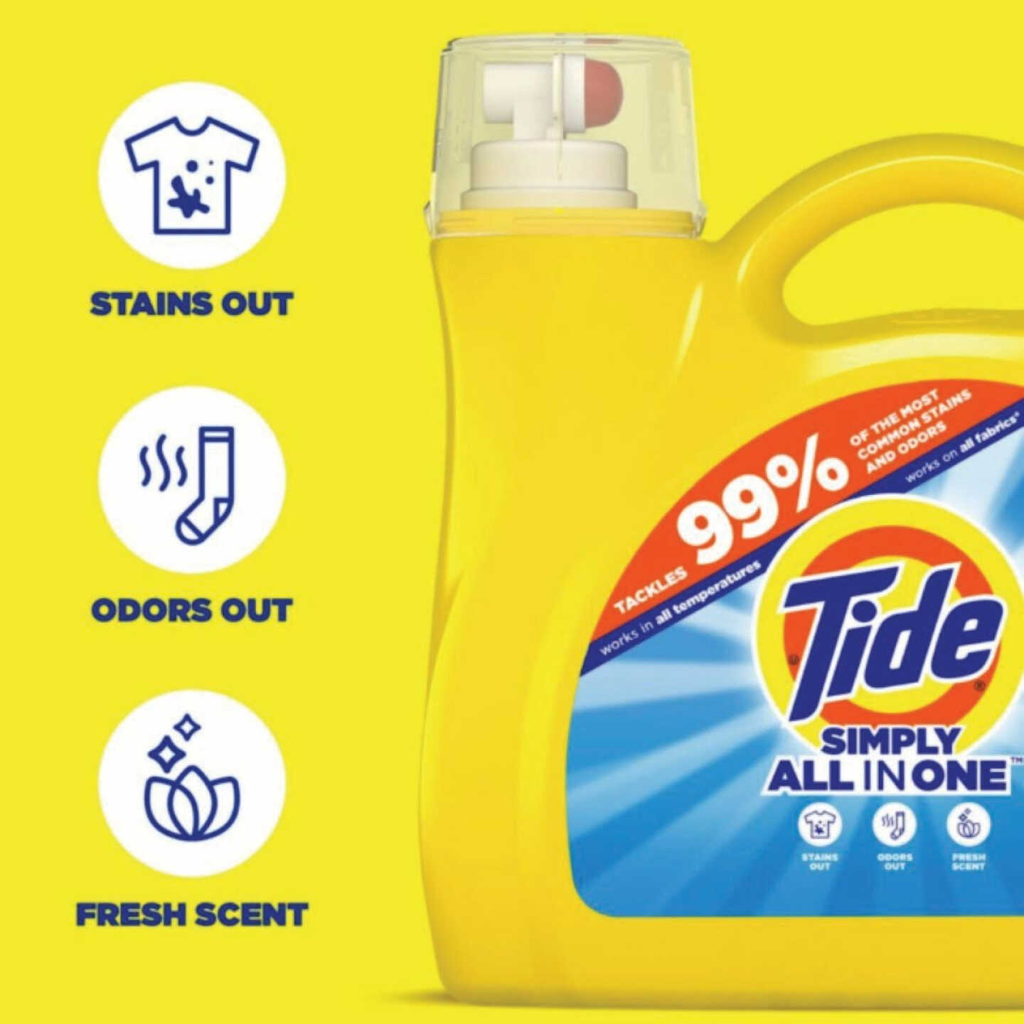 Tide 107 Oz. 85 Load Simply Refreshing Breeze Scent High Efficiency Liquid Laundry Detergent Image 2