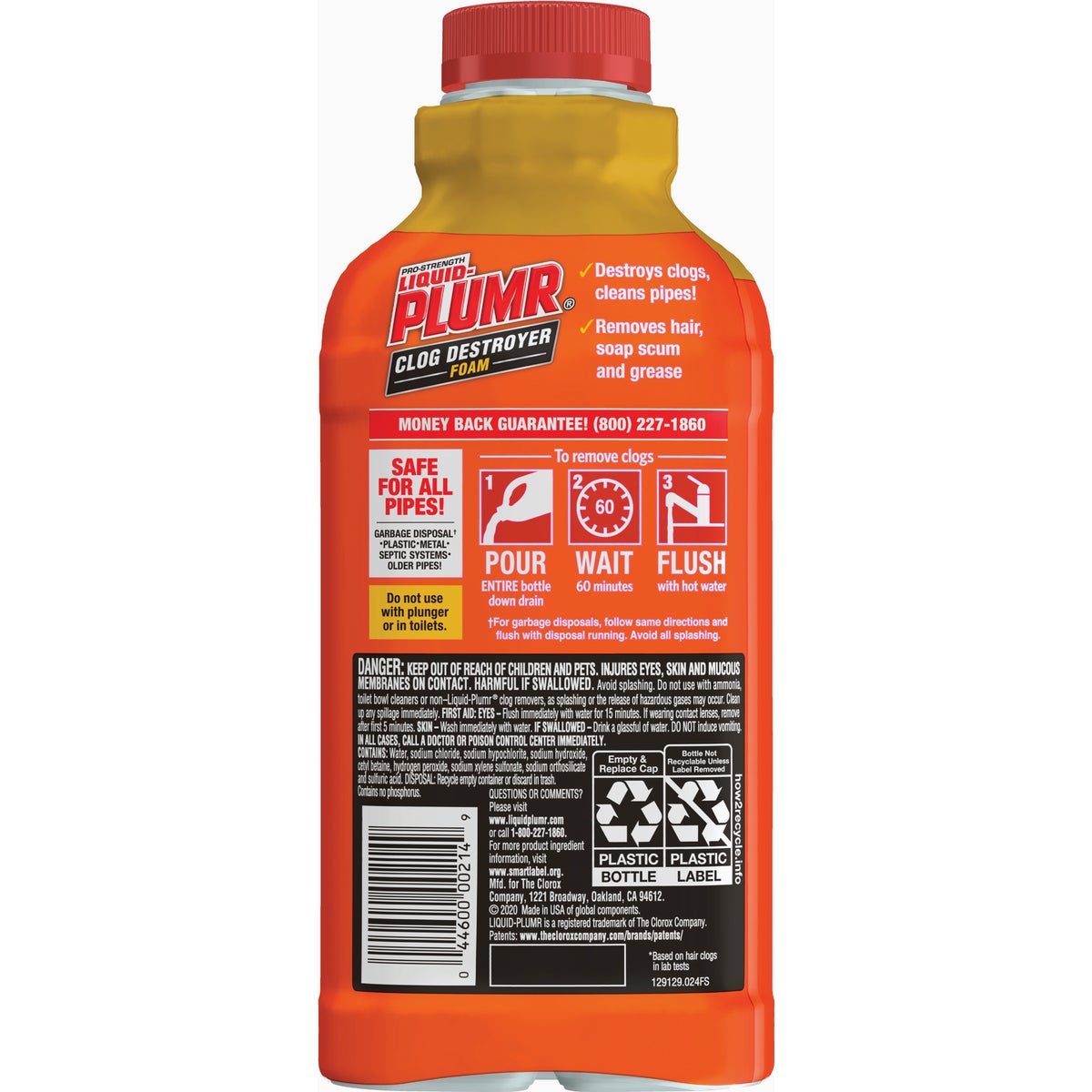 Liquid-Plumr Slow Flow Fighter 17 Oz. Foaming Liquid Drain Opener & Cleaner Image 5