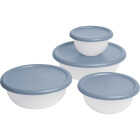 Sterilite Covered Plastic Bowl Set (8-Piece) Image 1