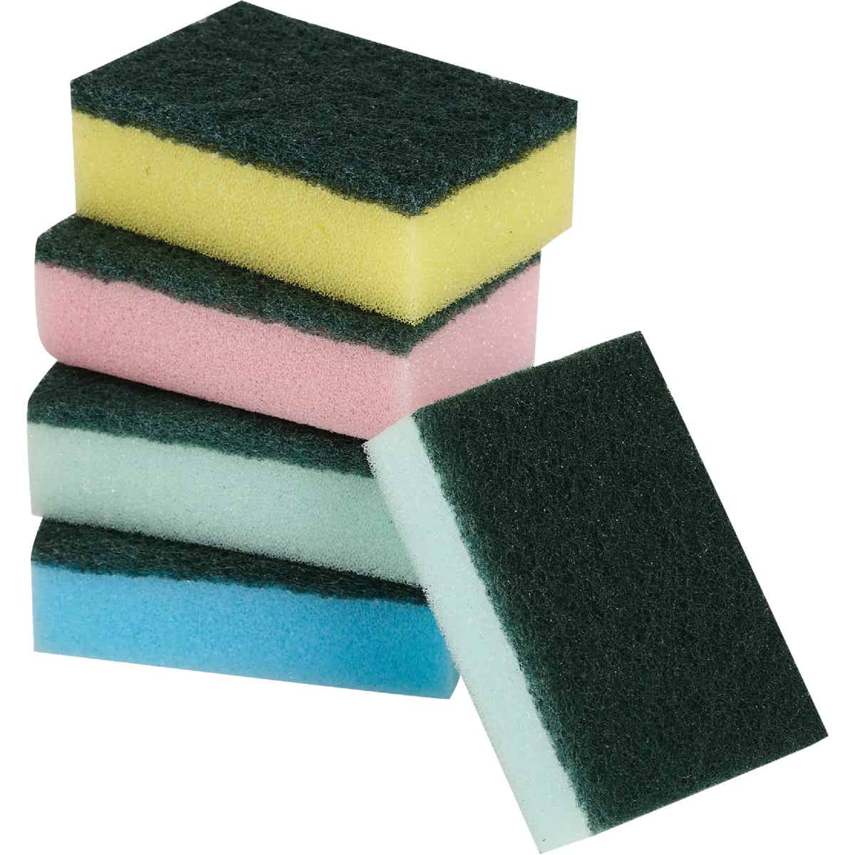 Smart Savers 3.7 In. x 2.36 In. Scrub Sponge (5-Pack) Image 2