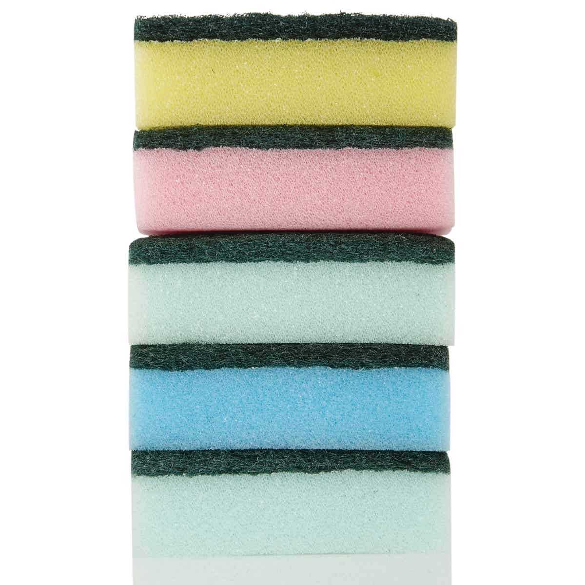 Smart Savers 3.7 In. x 2.36 In. Scrub Sponge (5-Pack) Image 3