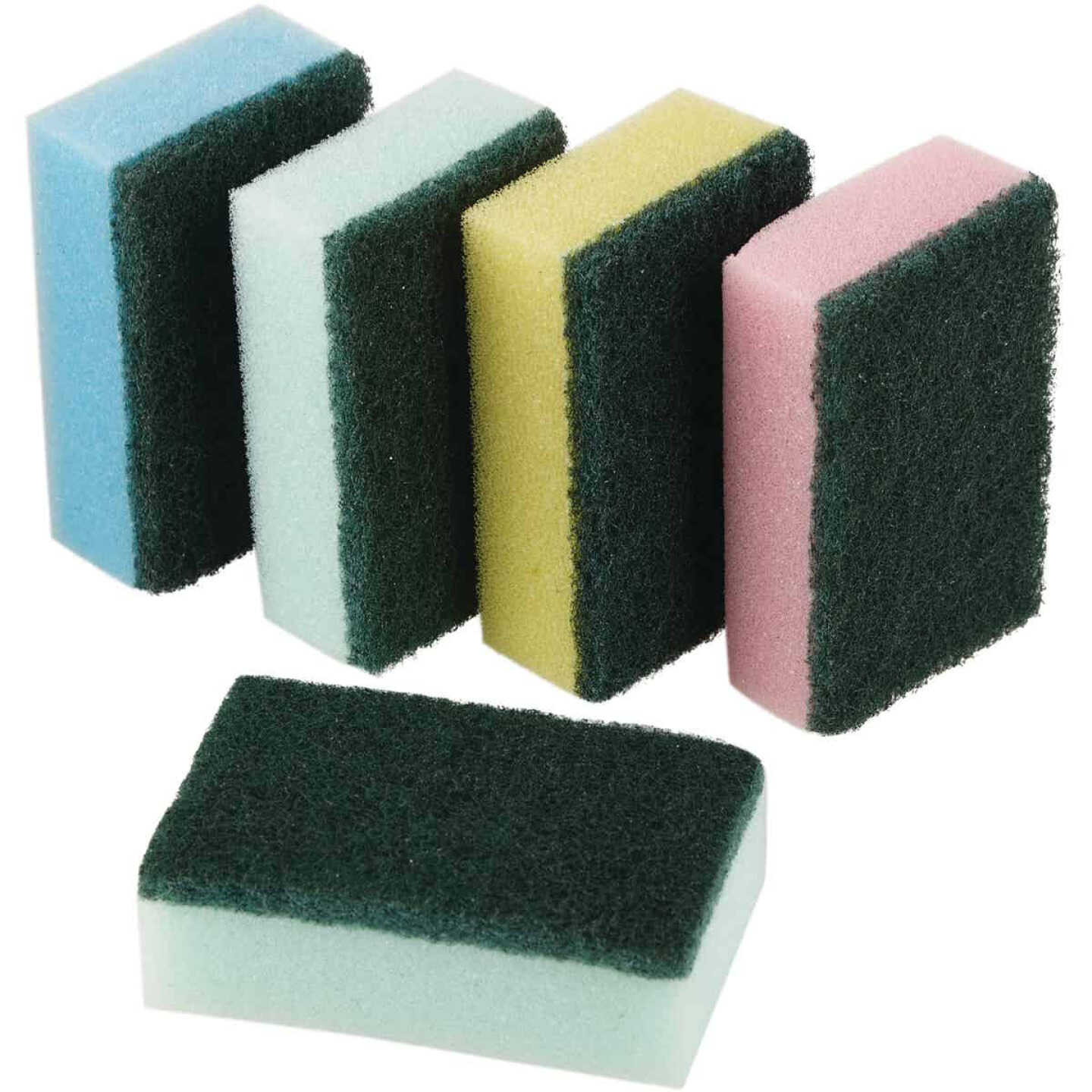 Smart Savers 3.7 In. x 2.36 In. Scrub Sponge (5-Pack) Image 5