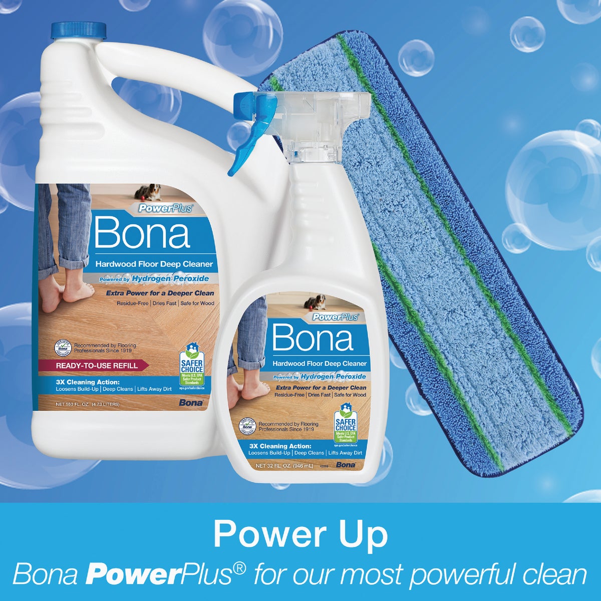 Bona PowerPlus 128 Oz. Ready-To-Use Hardwood Floor Cleaner Refill Image 5