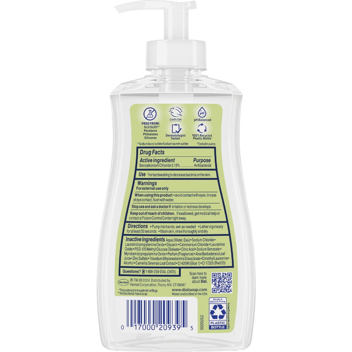 Dial Antibacterial Defense 11 Oz. White Tea & Vitamin Liquid Hand Soap Image 7