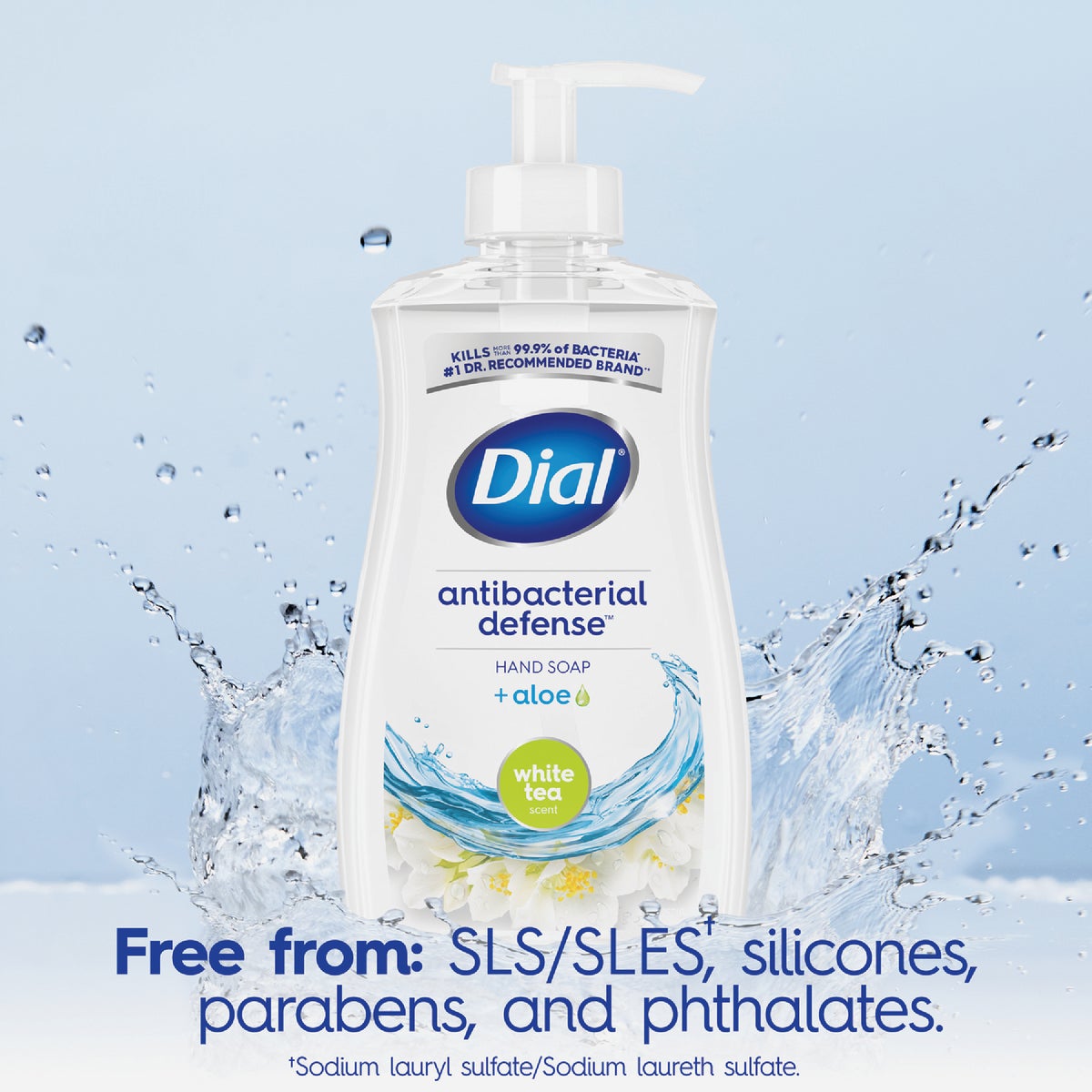 Dial Antibacterial Defense 11 Oz. White Tea & Vitamin Liquid Hand Soap Image 4