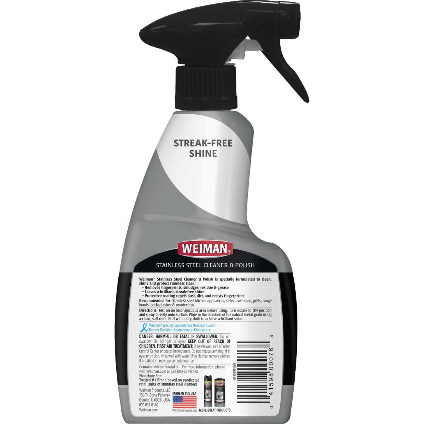 Weiman 12 Oz. Stainless Steel Cleaner & Polish Image 3