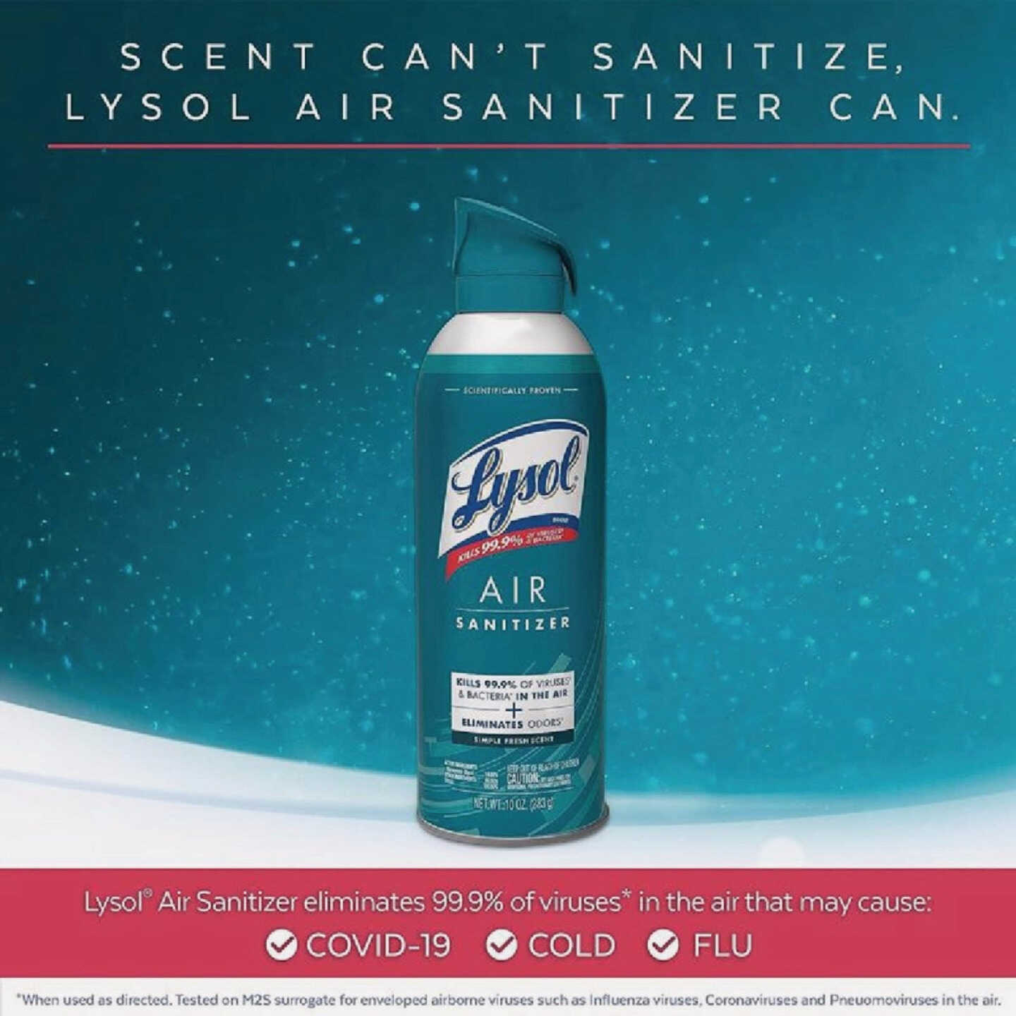 Lysol 10 Oz. Simple Fresh Air Sanitizer Spray Image 2