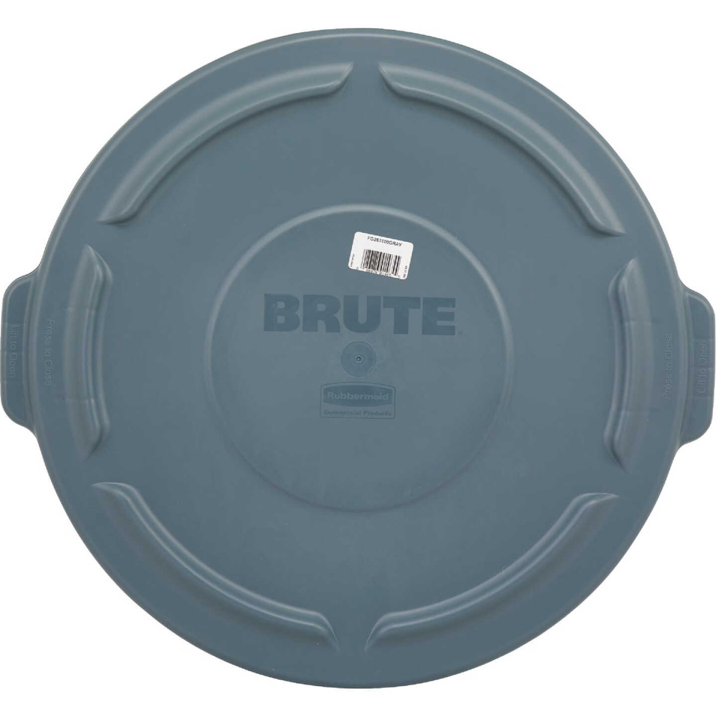 Rubbermaid Commercial Brute Gray Trash Can Lid for 32 Gal. Trash Can Image 2
