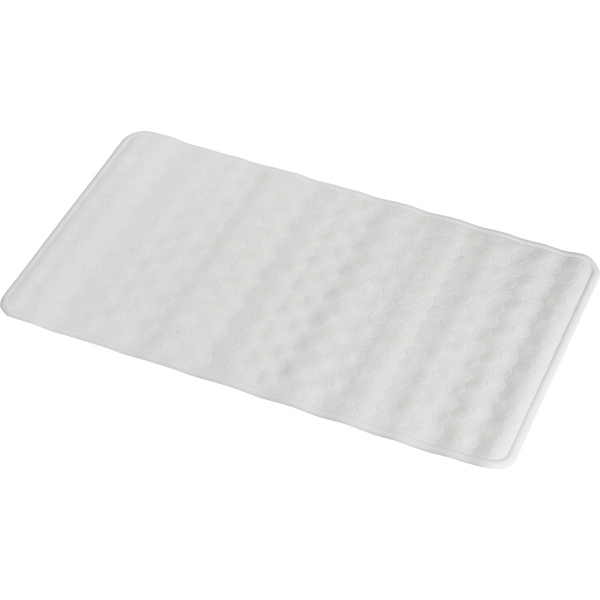 ConTact 14 In. x 24 In. White Circles Bath Mat Image 3