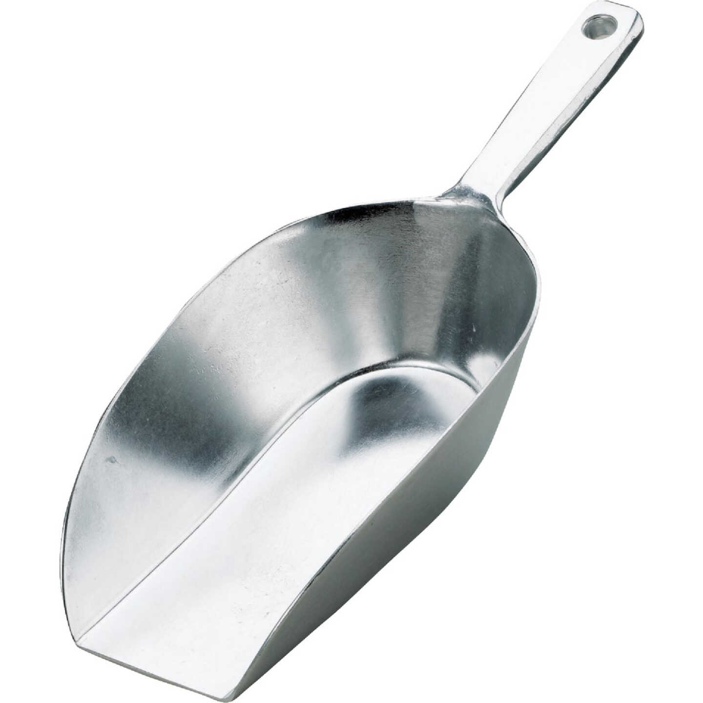 8.3 Oz. Aluminum Flat Bottom Scoop Image 1