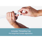 Kenney 48 In. To 86 In. Double White Curtain Rod Image 4