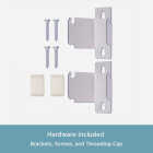 Kenney 48 In. To 86 In. Double White Curtain Rod Image 8