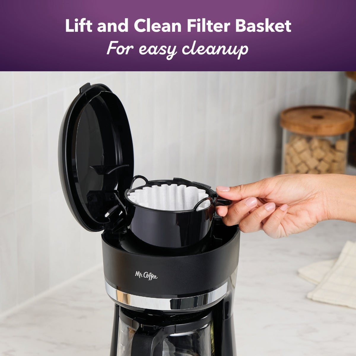 Mr. Coffee Mini Brew Switch Coffee Maker, 5-Cup Coffee Maker, Black Image 6