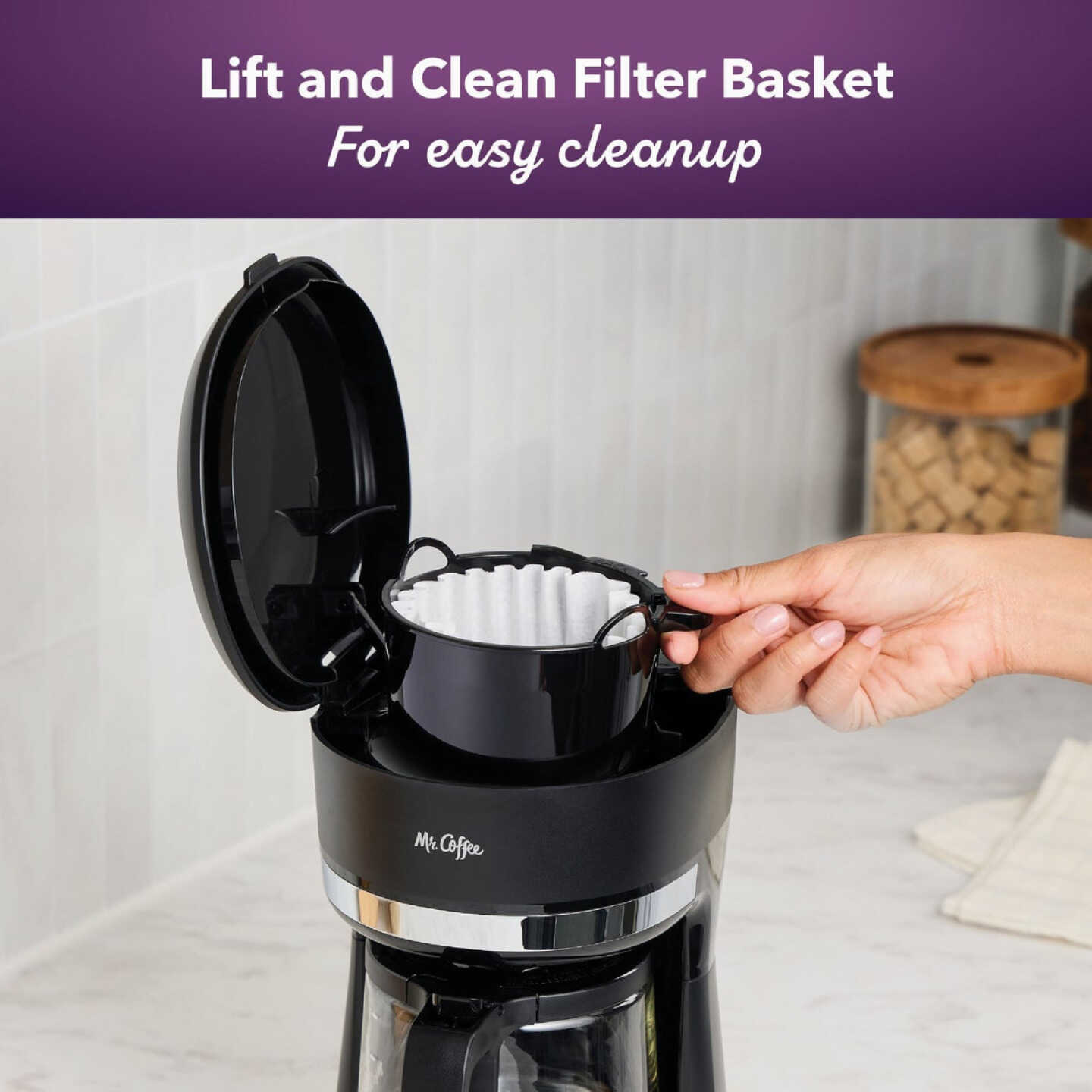 Mr. Coffee Mini Brew Switch Coffee Maker, 5-Cup Coffee Maker, Black Image 6