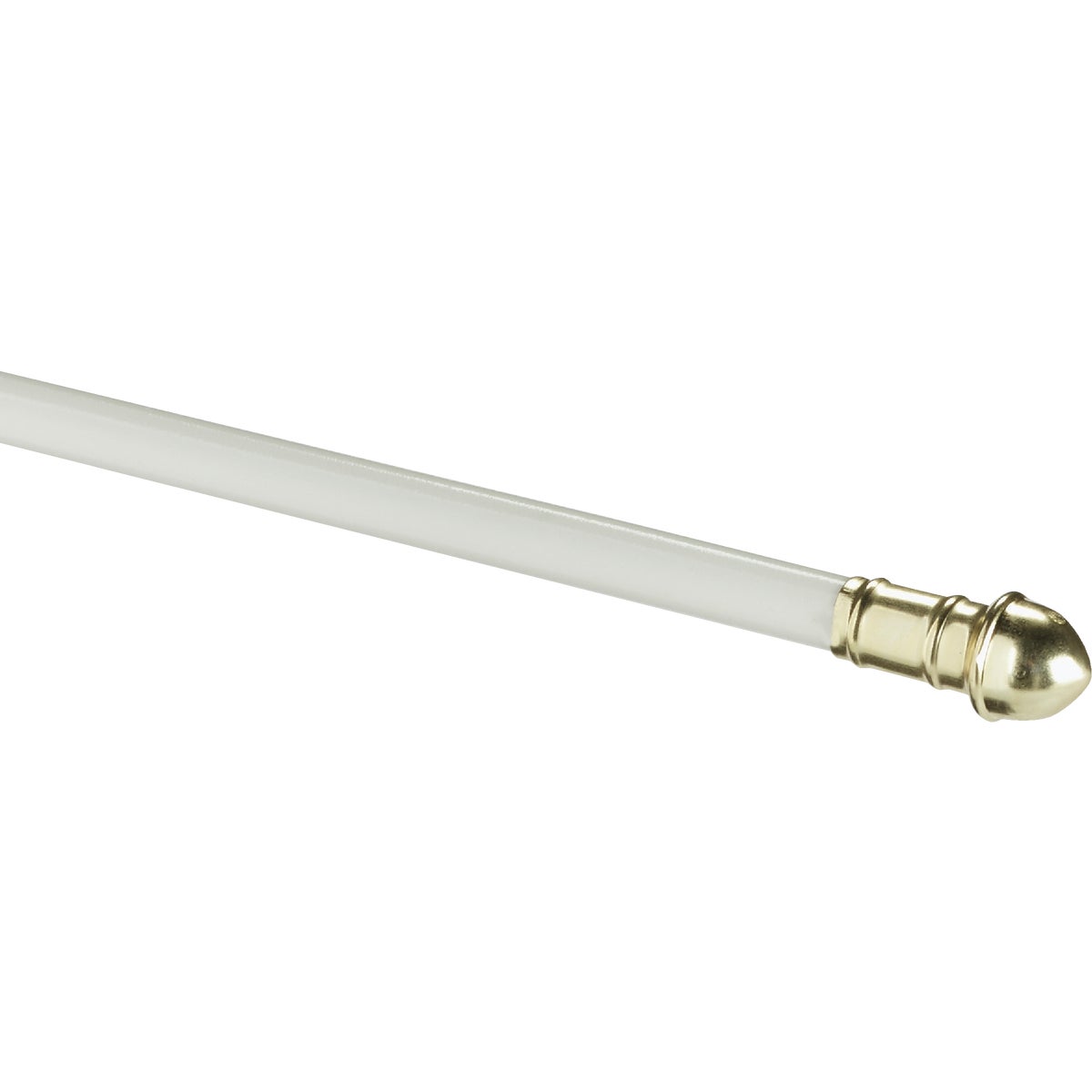 Kenney Dresden 48 In. To 84 In. 7/16 In. Standard Cafe Rod, White Image 1