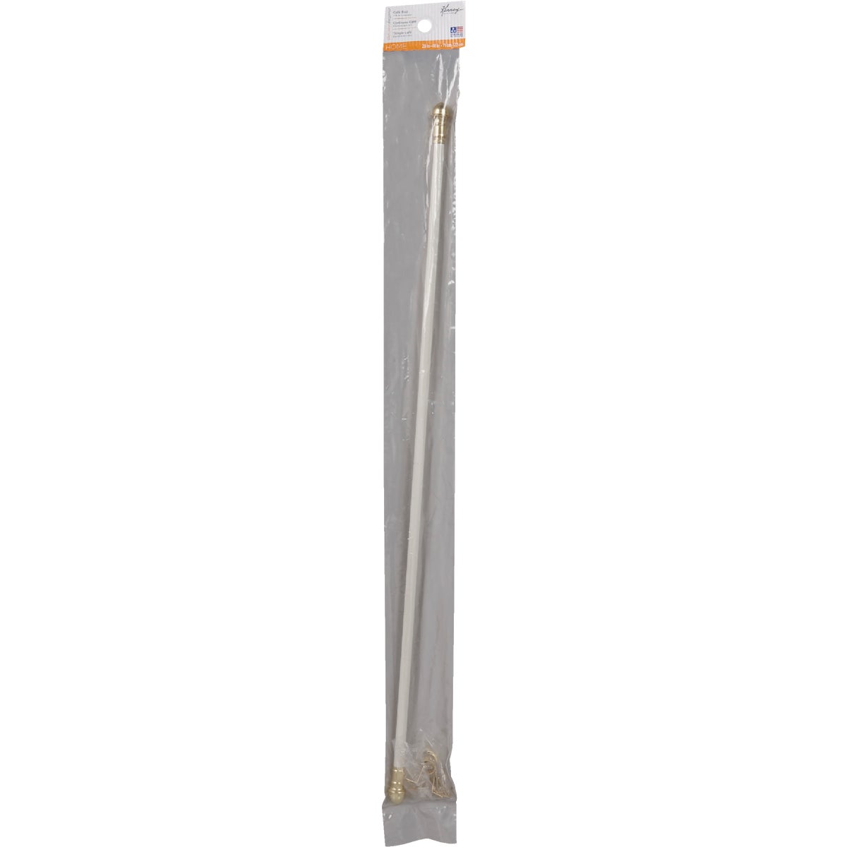 Kenney Dresden 28 In. To 48 In. 7/16 In. Standard Cafe Rod, White Image 2