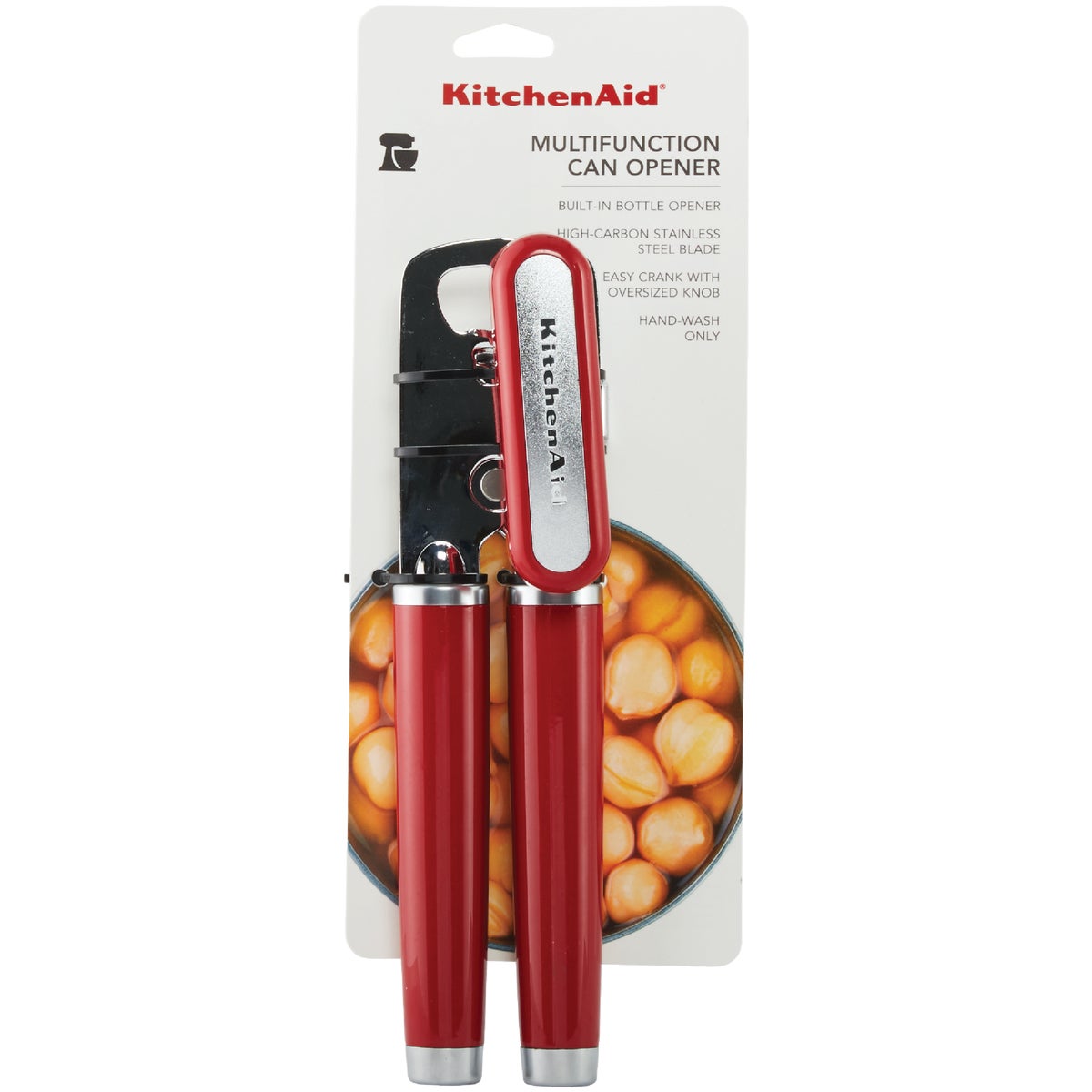KitchenAid Red Multi-Function Can Opener with Bottle Opener Image 2