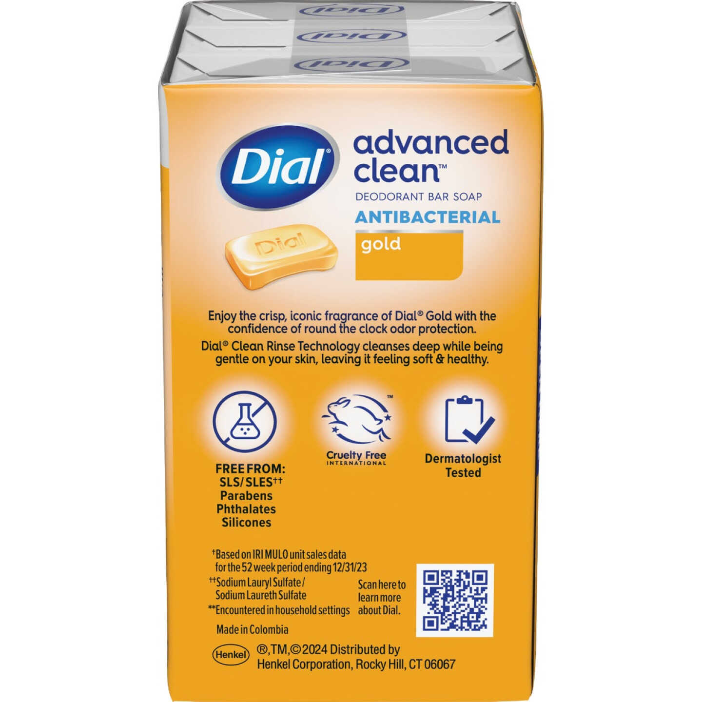 Dial Advanced Clean Gold 4 Oz. Deodorant Bar Soap (3-Pack) Image 7
