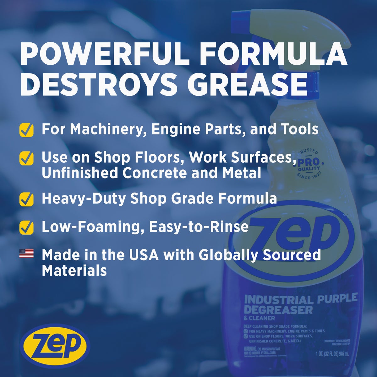Zep 1 Gal. Industrial Purple Degreaser & Cleaner Concentrate Image 2