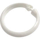 Zenith Zenna Home White Plastic Shower Curtain Ring (12 Count) Image 1