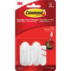 Command Small Designer Hook, White, 2 Hooks, 4 Strips Image 2