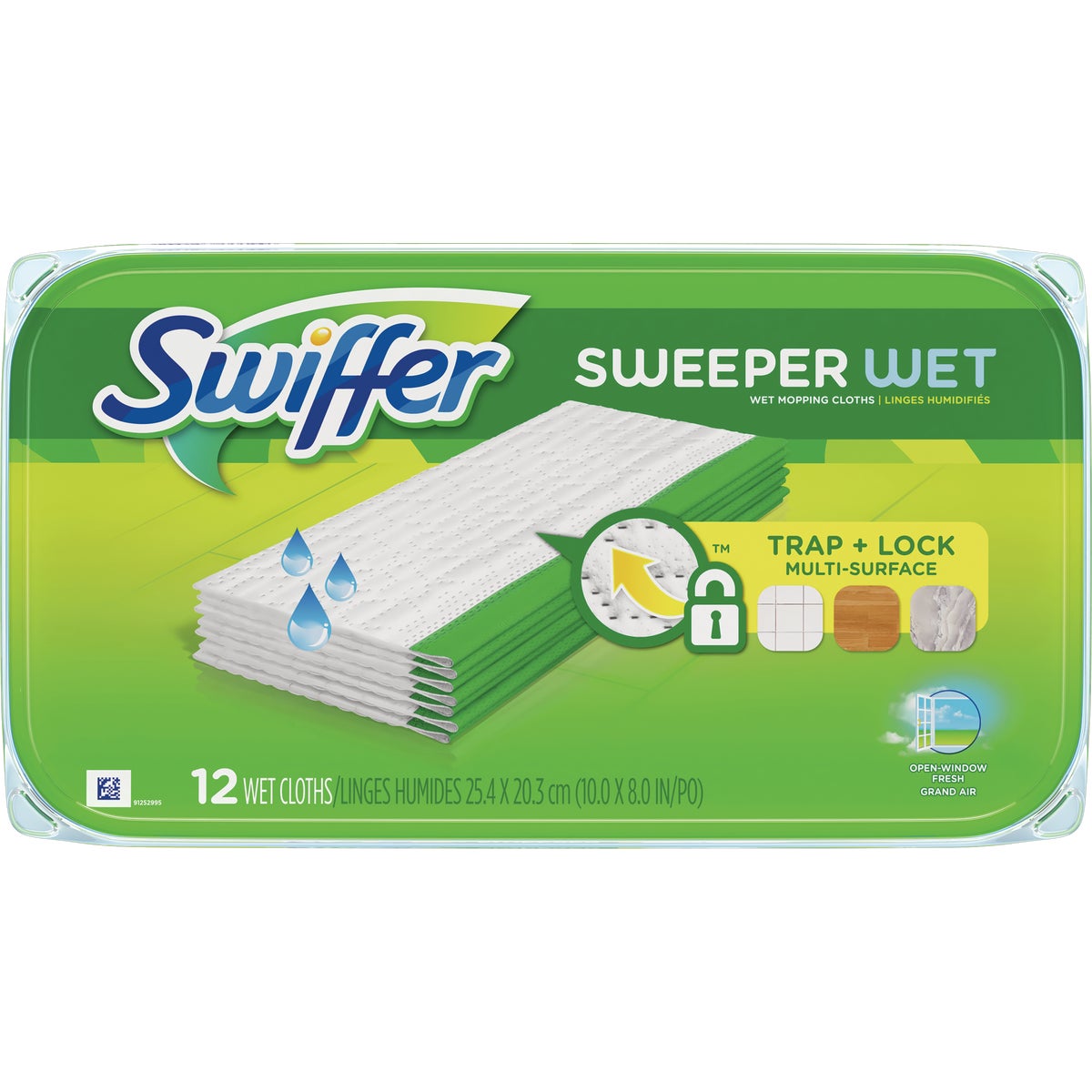 Swiffer Sweeper Wet Cloth Mop Refill (12-Count) Image 1