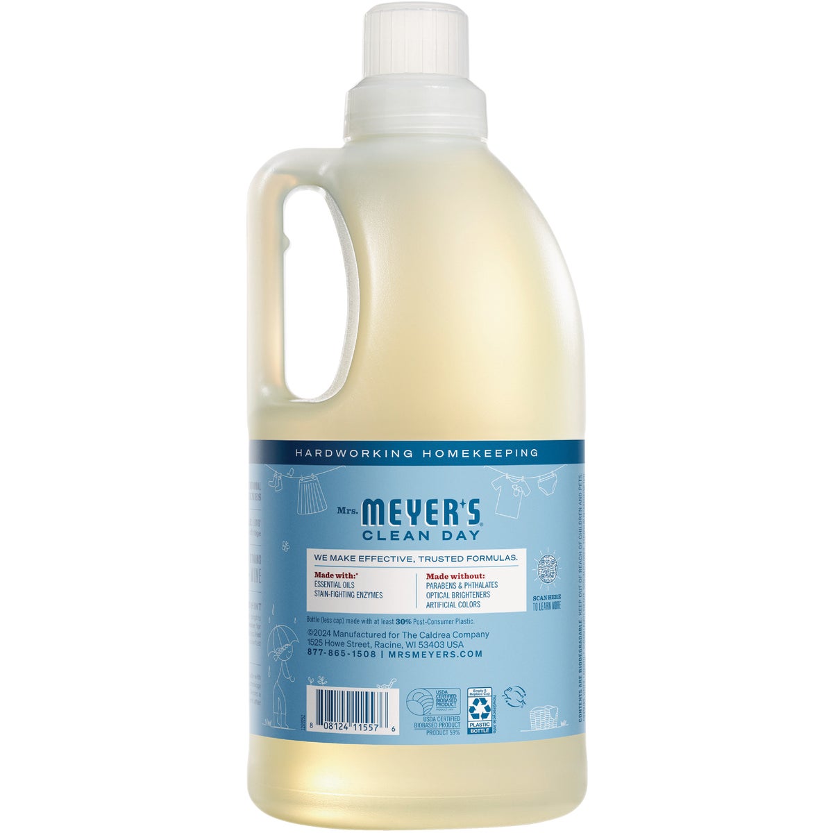 Mrs. Meyer's Clean Day 64 Oz. Rain Water Concentrated Laundry Detergent Image 2