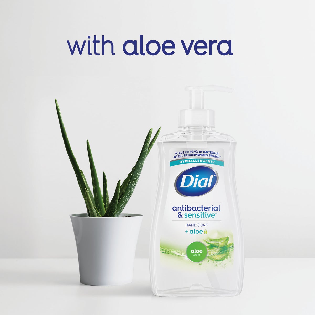 Dial Antibacterial Defense 11 Oz. Aloe Liquid Hand Soap  Image 6