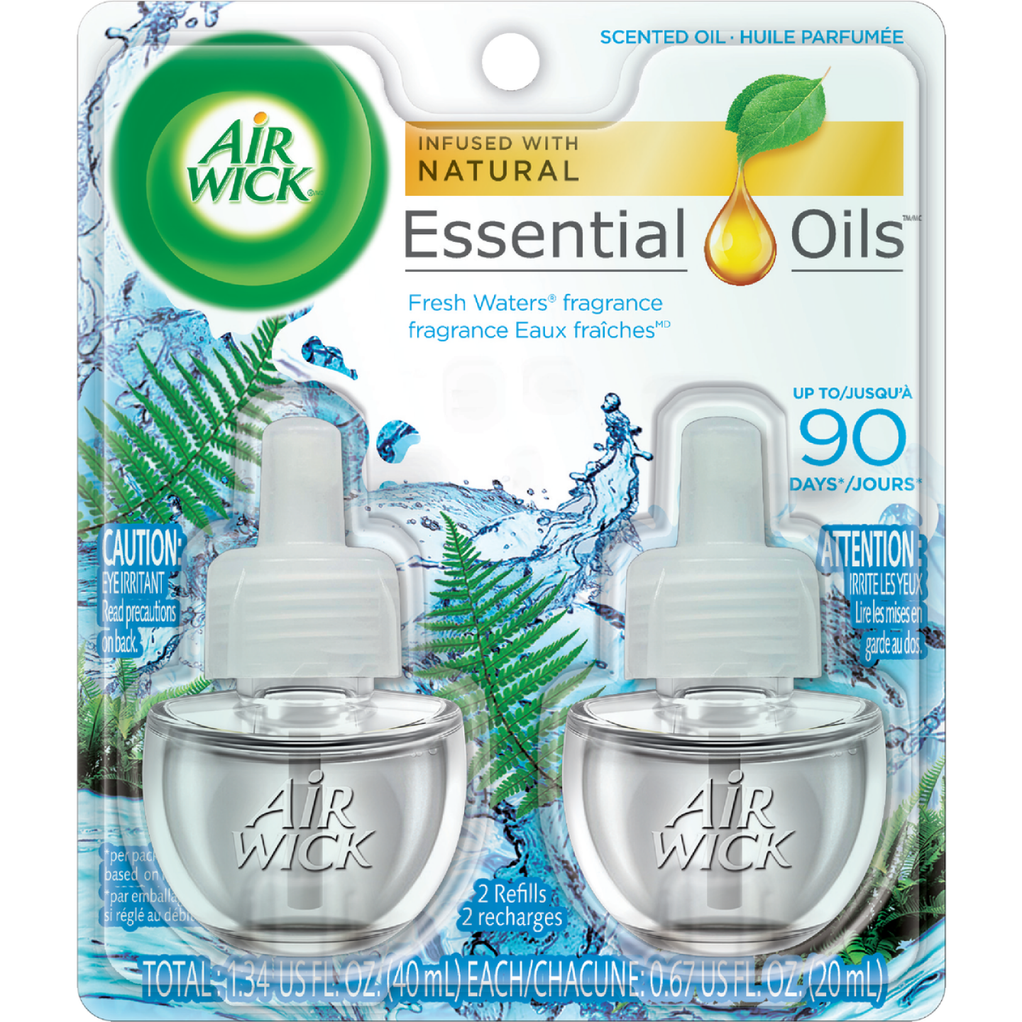 Air Wick Fresh Waters Scented Oil Refill (2-Pack) Image 1