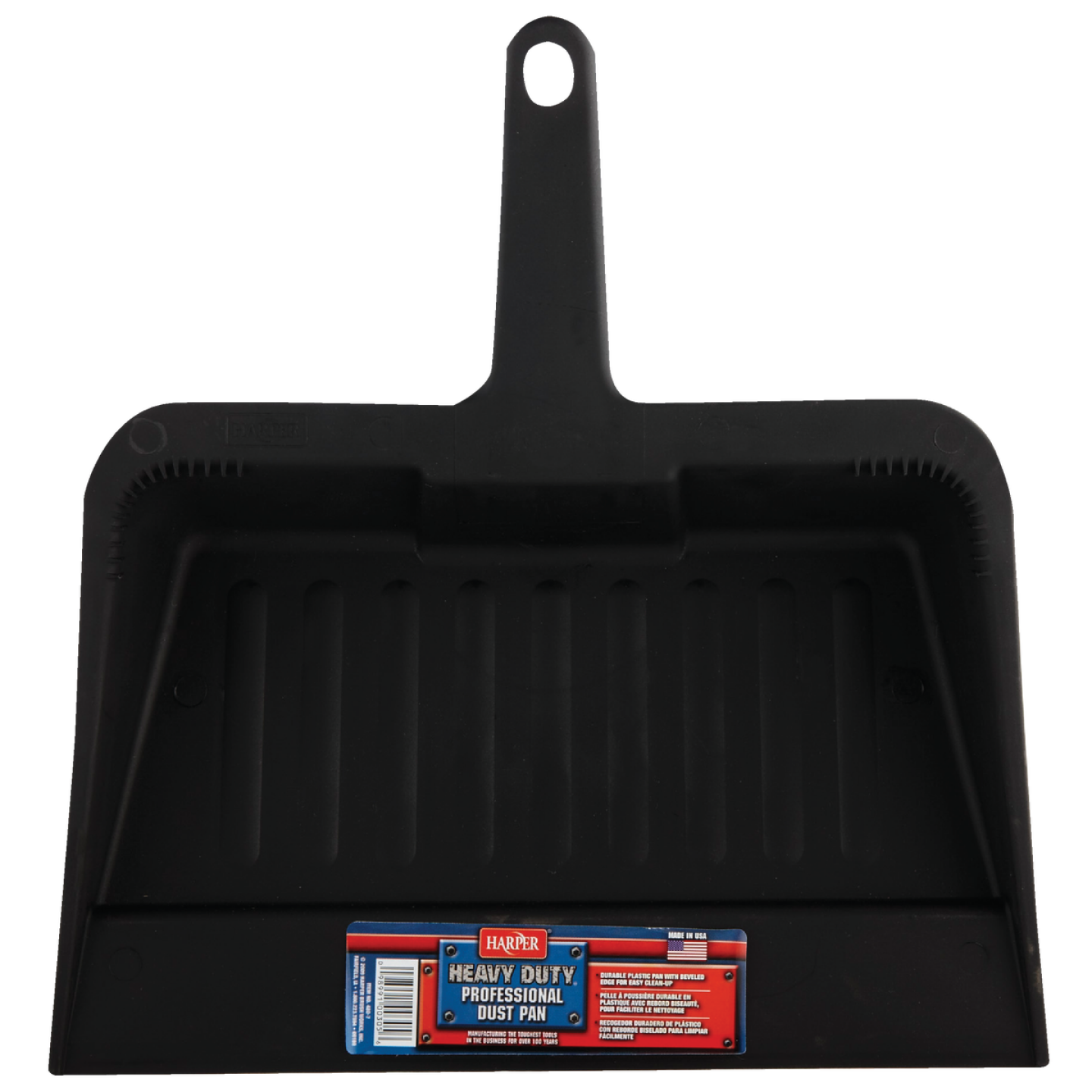 Harper 12 In. Black Plastic Heavy Duty Professional Dust Pan Image 2