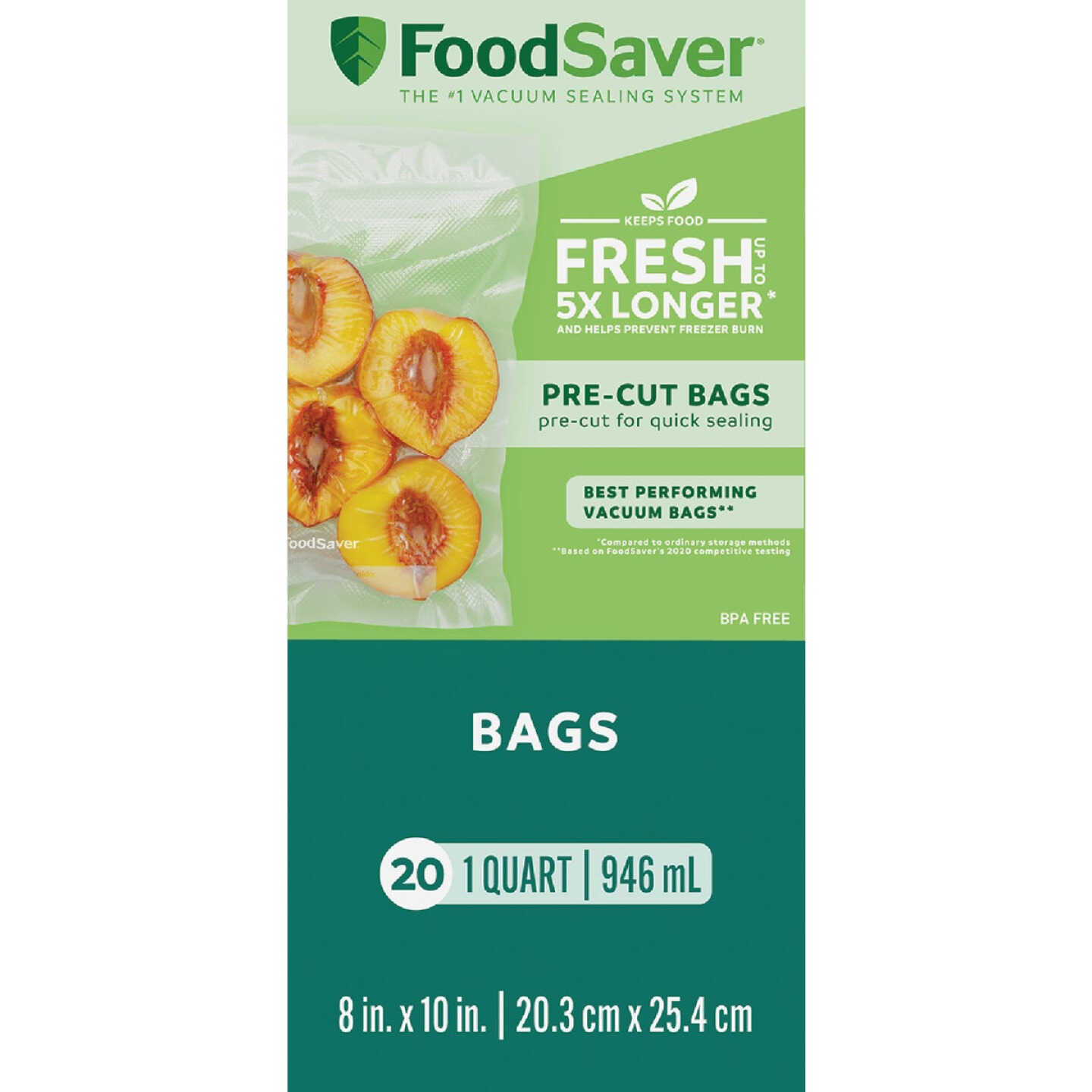 FoodSaver 1 Qt. Pre-Cut Bag (19-Ct.) Image 1