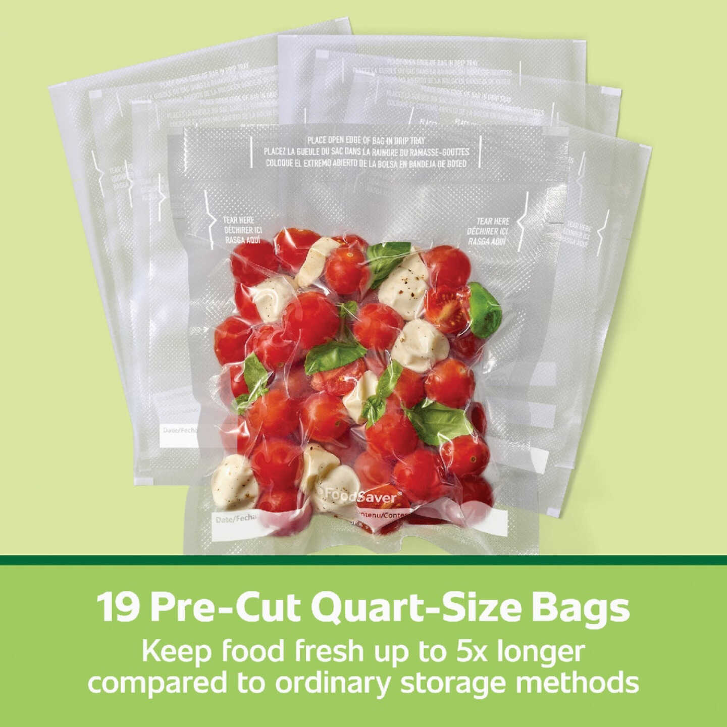 FoodSaver 1 Qt. Pre-Cut Bag (19-Ct.) Image 7