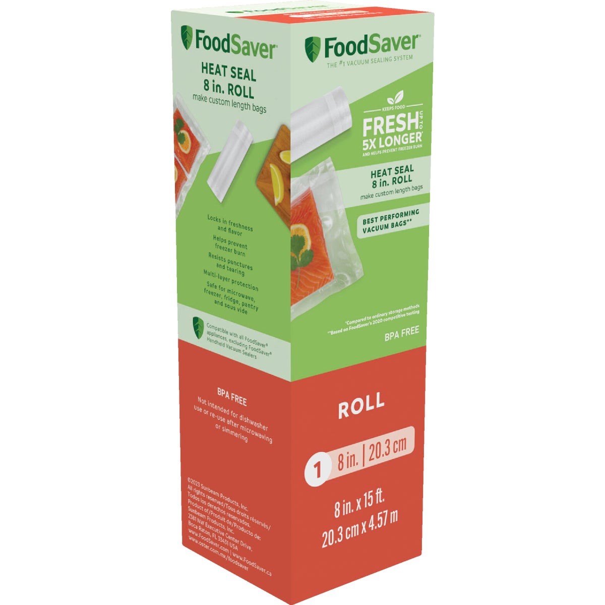 FoodSaver 8 In. x 15 Ft. Roll  Freezer Bag Image 2