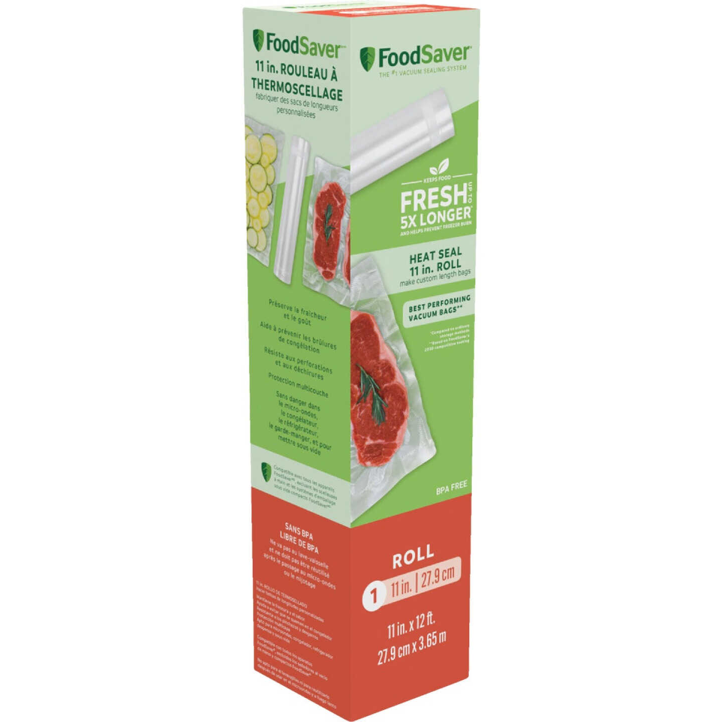 FoodSaver 11 In. x 12 Ft. Roll Freezer Bag Image 2